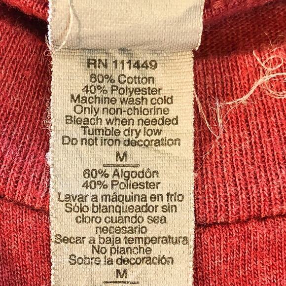 Zane Williams Authentic Country Music Band Red Distressed T-Shirt Mens Size M - Picture 3 of 4